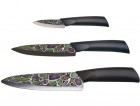 Набор керамических ножей Mikadzo IMARI BLACK с подставкой