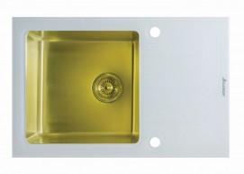 Мойка SEAMAN ECO Glass SMG-780W Gold